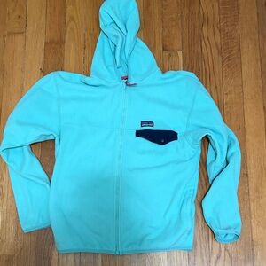 Patagonia Kids Turquoise Fleece Jacket